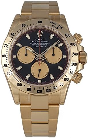 Rolex Daytona Yellow Gold Watch Black Dial 116528 Box/Papers Unworn 2016