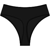 Genfirdom Womens High Waisted Thong Bikini Bottoms Swimsuit Bottoms High Cut Rave Bottoms