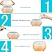 Leknes 300ml Essential Oil Diffuser, Ultrasonic Aromatherapy Diffuser with Wood Grain,Cool Mist Humidifier with Timer, Waterless Portable Diffuser Auto Shut-Off, Mist Adjustable and 7 LED Colors