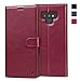 KILINO Galaxy Note 9 Wallet Case [S-Pen Fully Compatible] [PU Leather] [Soft TPU] [RFID Blocking] [Shock-Absorbent Bumper] [Card Slots] [Kickstand] Flip Folio Cover for Samsung Galaxy Note9 - Burgundy