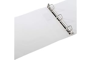 Filexec Products 1.5-Inch 3 Ring Binder, D Ring, Clear, Pack of 2, (50302-62233)