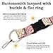 Buttonsmith Map Premium Lanyard - with Buckle and Flat Ring - Made in the USA