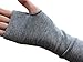 Women Stretchy Long Sleeve Fingerless Gloves (Knitted-Gray)