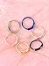 Hestya 12 Pieces Seamless Continuous Hoop Earrings 316L Stainless Steel Piercing Ring Tube Huggies for Tragus Cartilage Nose Lip, 6 Colors