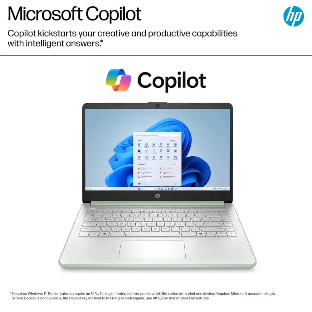 HP 14 Ultrabook • Back to School Limited Edition w/Microsoft 365 • Intel 4-Core CPU • 32GB RAM • 1.6TB Storage (128GB OnBoard w/ 512GB Portable Drive + 1TB OneDrive) • Willow Green • Win 11