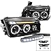 Spec-D Tuning LHP-CHG05JM-TM Dodge Charger Halo Led Projector Head Lights Black
