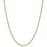Jewels By Lux 14K Yellow Gold 2.5mm Semi-Solid Figaro Chain
