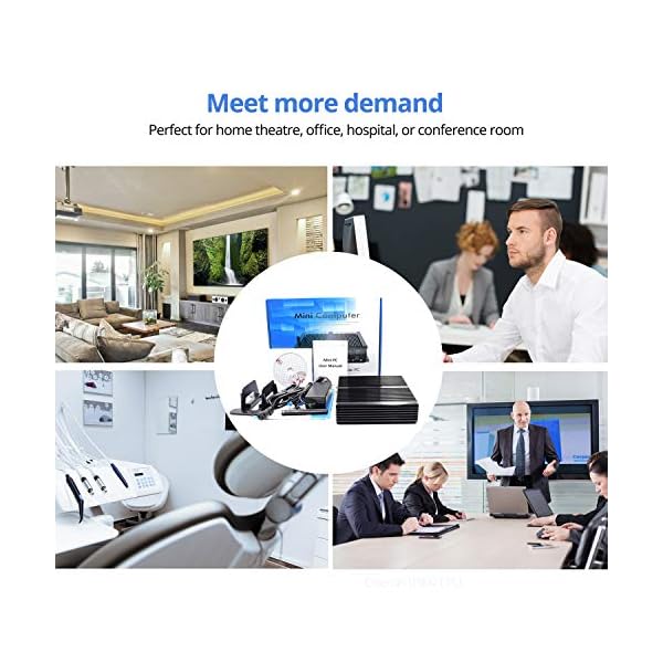 WEIDIAN Industrial Fanless Mini PC, Equipped with Core i7-5500U processor HD Graphics 5500, 16GB RAM+512GB SSD, Dual…