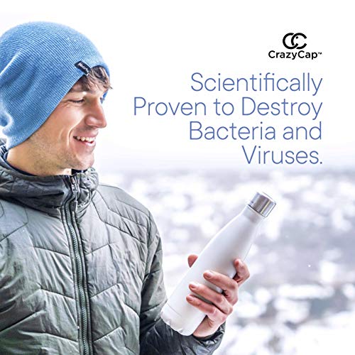 CrazyCap UV Water Bottle Purifier for Water Purification + Self