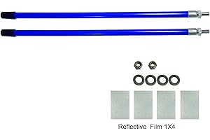 SEASAIL 24'' Snow Plow Marker Blade Guide Kit with 304L Stainless Steel Stud Moun High Visibility Blue Compatible with Most Snow Plow Not Easy to Break/Rust Low Temperature Resistance