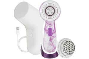 Michael Todd Beauty – Soniclear Petite – Facial Cleansing Brush System – 3-Speeds – Face Cleansing Brush & Exfoliating Face Brush
