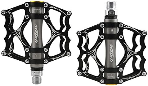 NETWE Mountain Bike Pedals Cycling Sealed Bearing Pedals Axle 9/16" (Black)