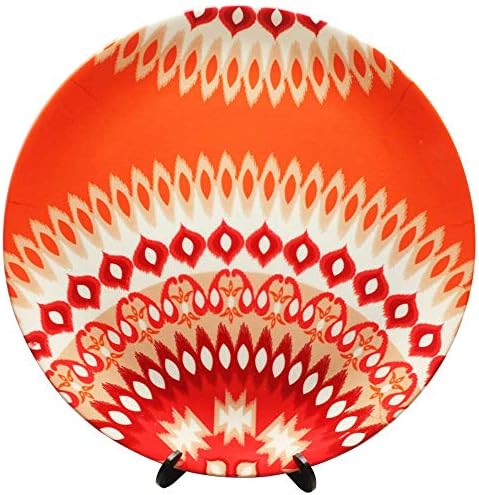KOLOROBIA Dazzling Ikat DÉCORATIVE Wall Plate 10"