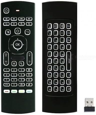 Backlit Glow Remote Control for Androind TV Box Nvidia Shield Mi Box MXQ H96 Max H96 Pro Stick MeCool Mi Box BeeLink X96 Mini Yundoo Minux U1 R99 Gem Box Wetek Core Q-Box G-Box Raspberry PI Odroid