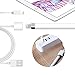 KeyEntre Apple iPad Pro Pencil Charging Cable [2-in-1 Function] also USB Charger/Data Cable for iPhone and iPad (100CM, White)