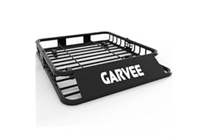 46"x36"x4.5" Heavy-Duty Global Roof Rack Cargo Basket with 220 Lb Capacity, Steel Rooftop Luggage Carrier, 15 Cu ft Waterproo