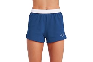 Campus Lab Official Collegiate Primary Logo - Team Color Womens Soffe Short, Elastic Fold Over Waist Shorts, Junior Fit