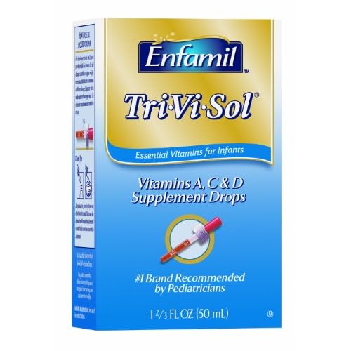 Enfamil Tri-Vi-Sol Vitamins A, D & C Supplement Drops for Infants, 50 mL (Pack of 3) image