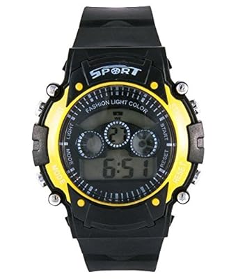 Reiz Sports Digital Black Dial Watch for Kids (Yellow) - Kids_Digital_Yellow