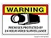 Security Surveillance Signs Sign Burglar Video Warning | Indoor/Outdoor | Business, Garages, Home, Offices | Signmission Wall Plaque