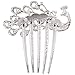 SODIAL(R) Lovely Vintage Jewelry Crystal Peacock Hair Clips for hair clip Beauty Tools