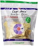 VETOQUINOL 30 Count Dentahex Chews, Medium