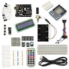 Kompatibel UNO R3 Starter Kit Mit 17 Basic Tutorial Projects Für Anfänger (1602 LCD & Prototype Shield enthaltend)