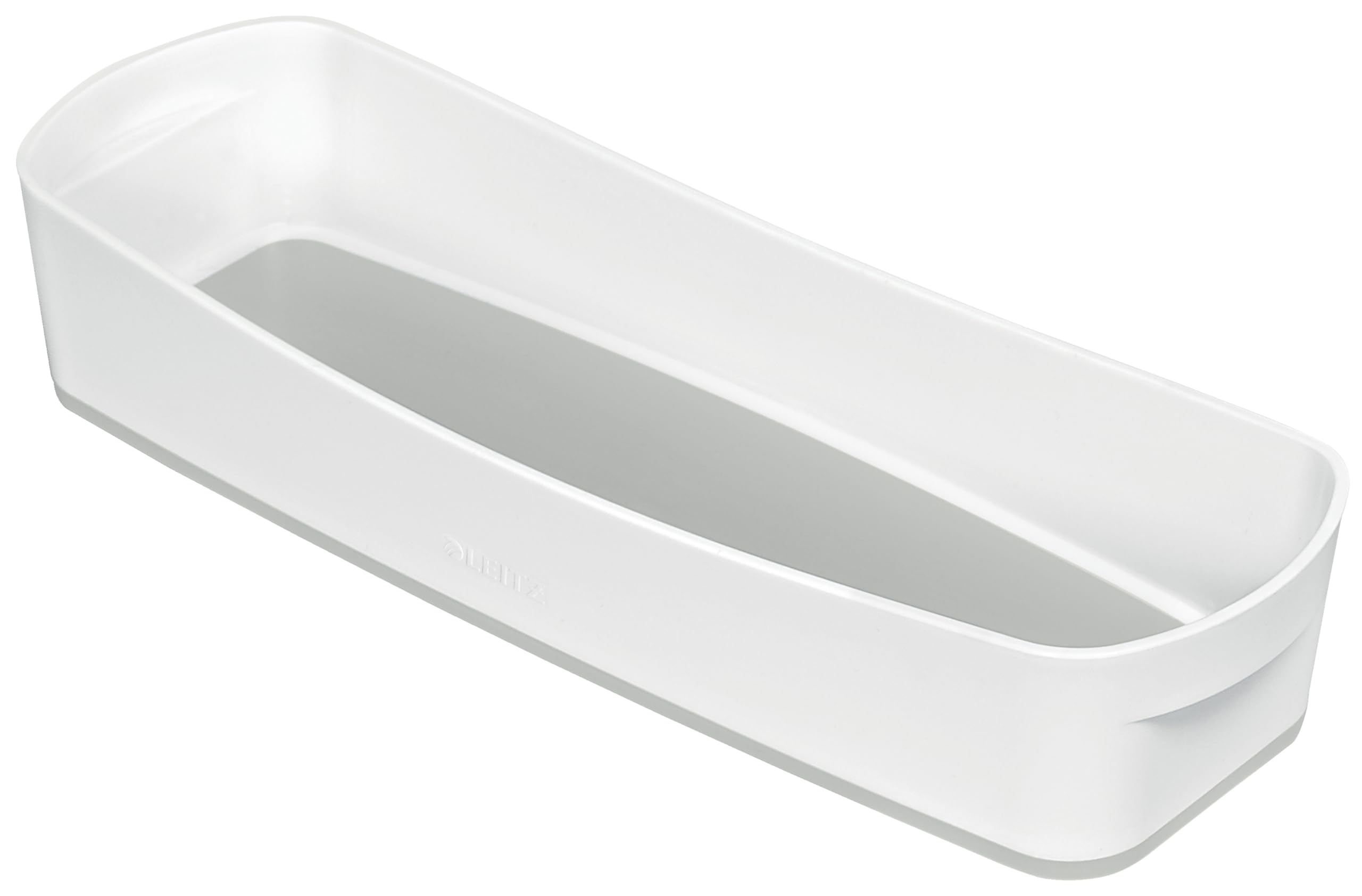Leitz MyBox Organiser Tray Long, Matt Finish, Waterproof Storage Box, BPA Free and Food Safe, White/Grey, 52581001