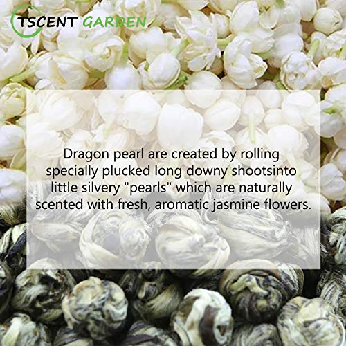 Jasmine Dragon Pearls Green Tea, Jasmine Dragon Phoenix Pearls, 3.4oz