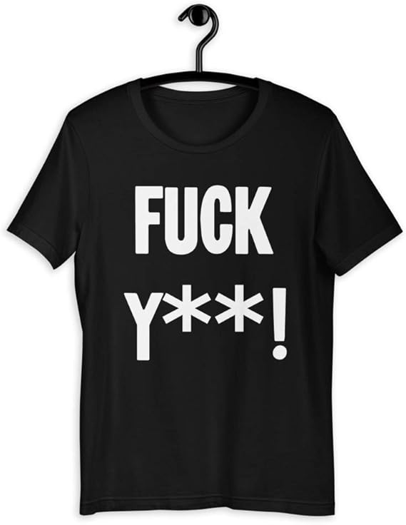 New Black Novelty TShirt Fuck You Funny Censorship Joke Adult Humor Ironic