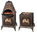 Deeco DM-0039-IA-C Aztec Allure Cast Iron Pizza Oven Chiminea