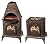 Deeco DM-0039-IA-C Aztec Allure Cast Iron Pizza Oven Chiminea