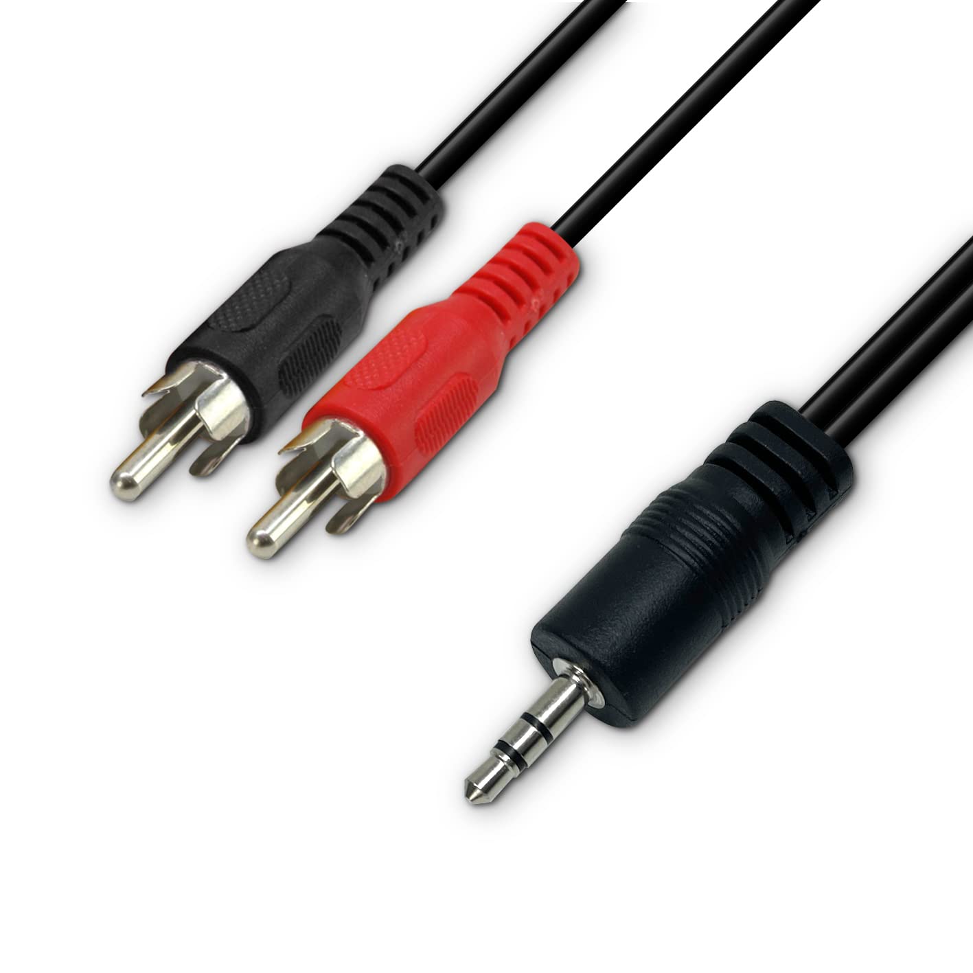 Waytex 21870 Audio Cable 2x RCA Male / 1x Stereo Jack Male 1.50 m