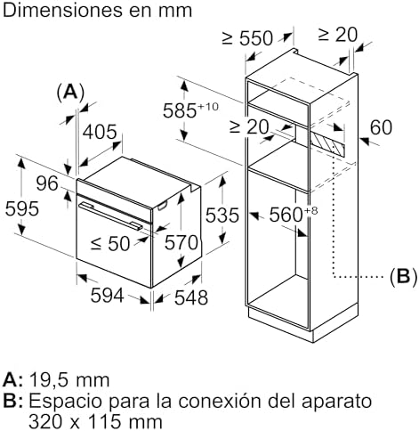 Bosch - forno multifunções pirolítico, série 4, 60 cm. largo, assistente de limpeza, aço, hba574es3