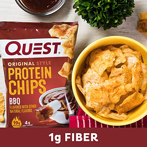 Quest Nutrition Protein Chips, BBQ, High Protein, Low Carb, 12 Count