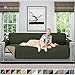 Sofa Shield Original Patent Pending Reversible Oversize Sofa Slipcover, 2 Inch Strap Hook, Seat Width Up to 78 Inch Washable Furniture Protector, Couch Slip Cover, Oversize Sofa, Hunter Green Sage