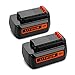 Energup 2 Pack 40 Volt MAX 2.0Ah Replacement Battery for Black&Decker LBX2040 LBX36 LBXR36 LBXR2036 40V Lithium Ion Battery