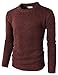 H2H Mens Casual Slim Fit Basic Designed Knit Pullover Sweater of Various Colors