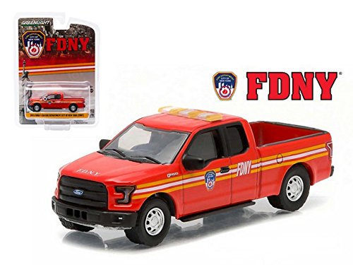 2015 Ford F-150 The Official Fire Department City of New York FDNY Hobby Exclusive 1/64 by Greenlight 29833