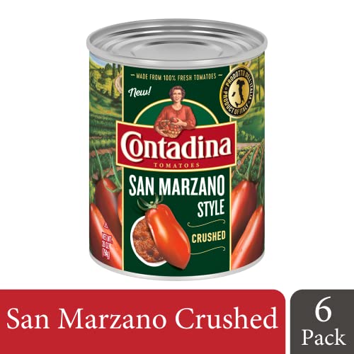 Contadina San Marzano Style Crushed Tomatoes, 6 Pack, 28 oz Can