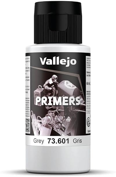 Vallejo Quick-Drying Acrylic Primer for Airbrush 60 ml Grey Vallejo