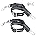 UNIPETTY Dog Seat Belt, Retractable Nlyon Car Leash for Pet Dog Cat, Pet Safety Leads Vehicle Seatbelt, Black-2 Pack