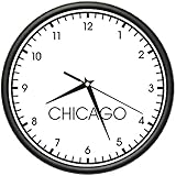 CHICAGO TIME Wall Clock world time zone clock office business