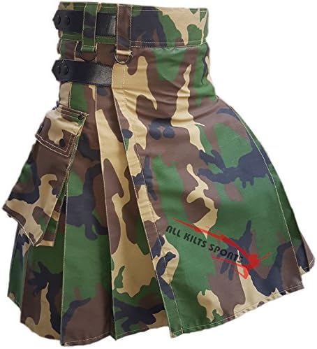 New Military Camo Leather Straps Utility Kilts (34)