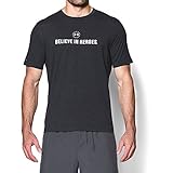 Under Armour Men's WWP Logo T-Shirt, Black/White, Medium