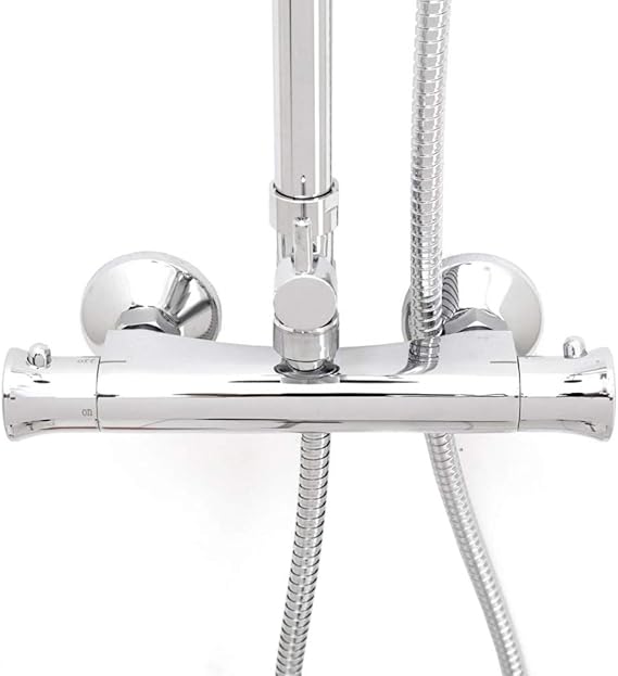 Thermostatic bar Shower Mixer Including Overhead Shower and Handset