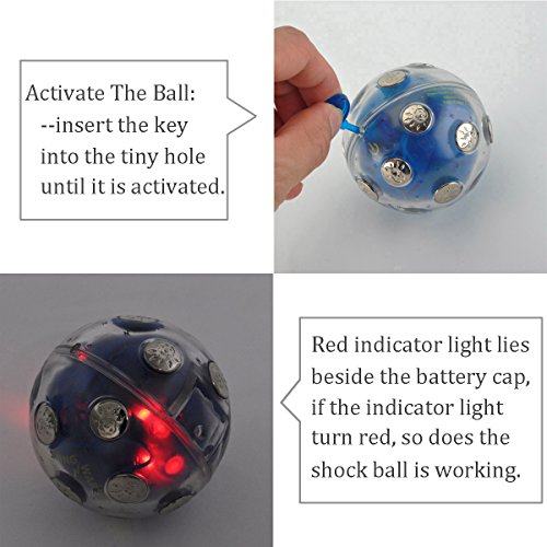 ThinkTop Adventure Funny Toy Electronic Shock Ball Shocking Hot Potato Game Novelty Gift Fun Joking for Party Christmas - Thumbnail 4