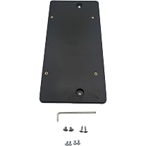 Audi Rear License Plate Holder Bracket - ABS Plastic, Black, Fits Q5 Q7 A3 A5 A8, Includes Mounting Kit - View #10