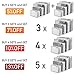 5 Set Packing Cubes - Travel Luggage Packing Organizers with Laundry Bag - Packing Cube by Isperi