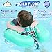 Baby Solid Swimming Float Non Inflatable Swimming Ring Safety PVC Infant Swim Training Aid for Bathtub Pools Swim Trainer (Green)